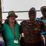 pilgrims on boat ride on sea of Galilee